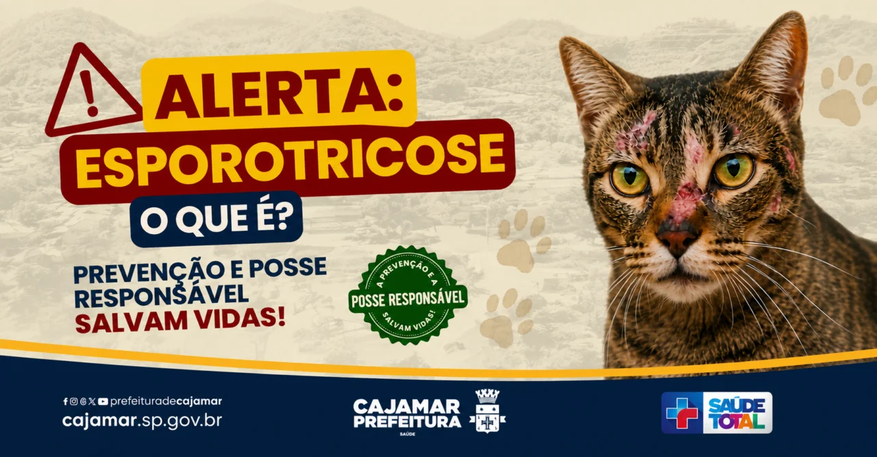 Secretaria de Saúde do Estado de São Paulo alerta para aumento de casos de esporotricose Doença fúngica pode atingir animais e humanos; prevenção, diagnóstico precoce e posse responsável são fundamentais