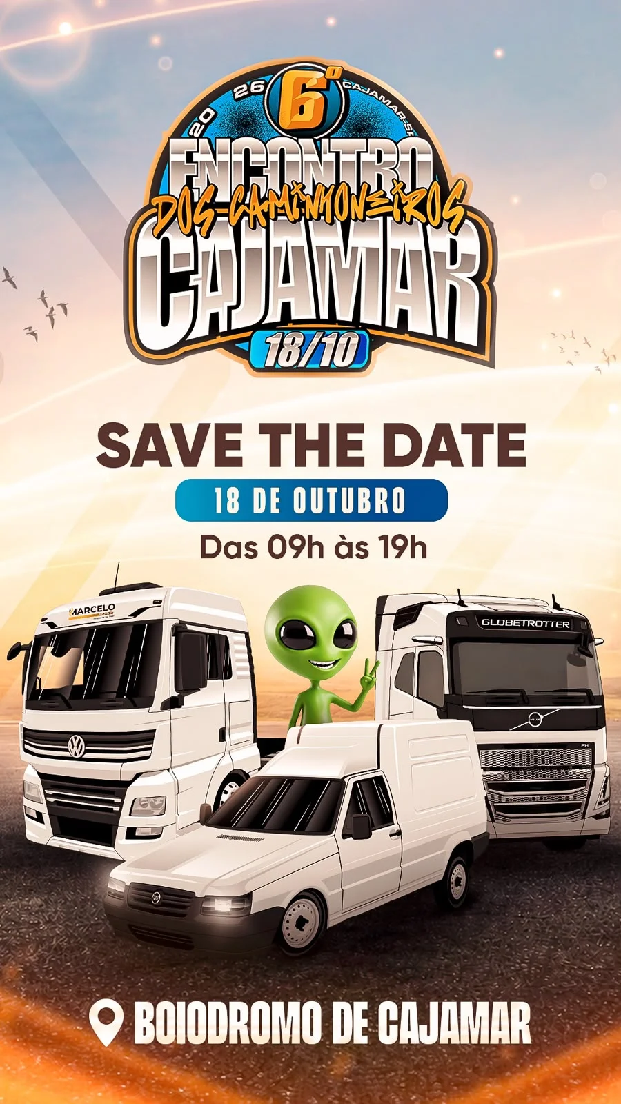 6º Encontro de Caminhoneiros de Cajamar acontece no dia 18 de outubro