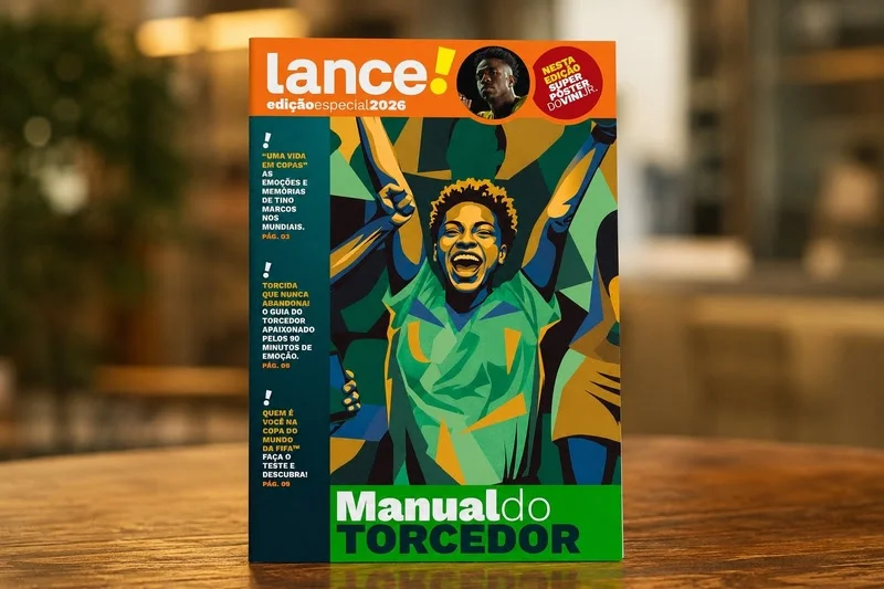Lance! resgata edição impressa em publicação especial para celebrar a nostalgia com os torcedores brasileiros  Com apoio de Rexona, veículo lança o Manual do Torcedor em edição especial que une memória afetiva, informação e paixão pelo futebol; conteúdo s