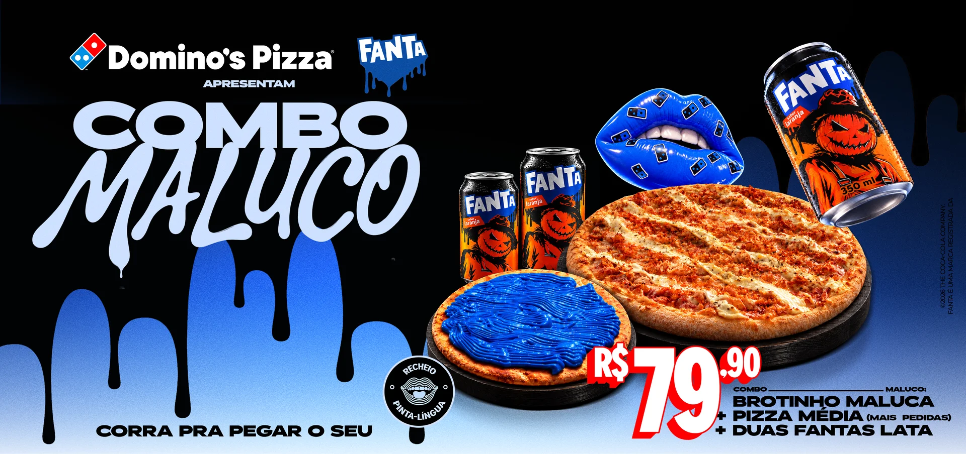 Domino’s prepara festa de Halloween em São Paulo, com degustações, prêmios e decoração temática A loja de Peri Peri recebe programação especial no dia 31 de outubro, das 18h às 22h; Pizza Maluca, com recheio pinta-língua é destaque da comemoração