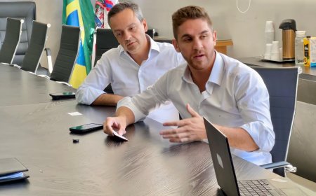 Prefeito Kauãn Berto se reúne com operadoras de telefonia para cobrar melhorias no sinal de cobertura em Cajamar