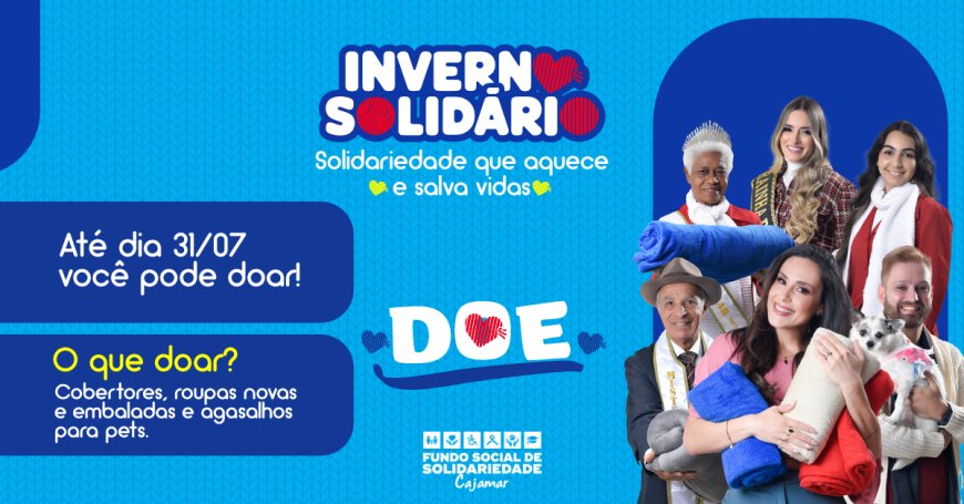 Campanha Inverno Solidário 2025 começa em Cajamar: doe e aqueça vidas!