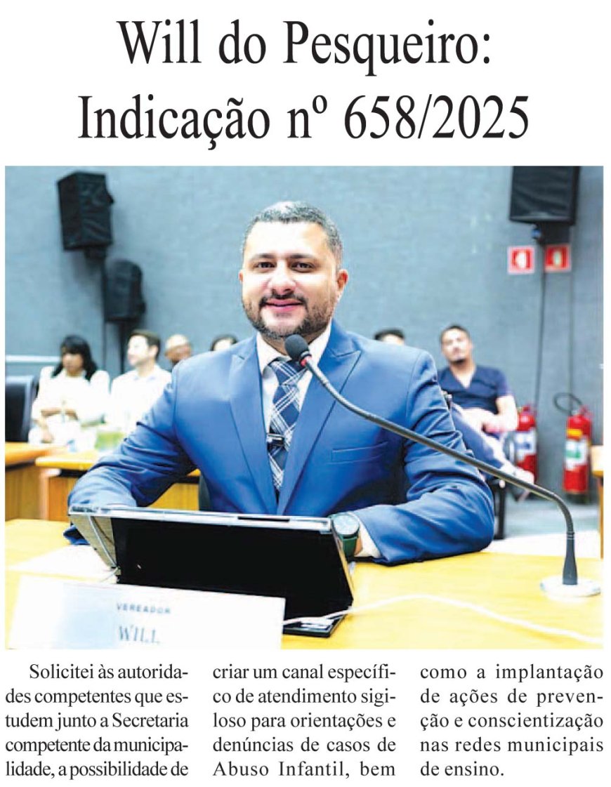 Vereador Will do Pesqueiro solicita estudo para otimização do transporte universitário em Cajamar