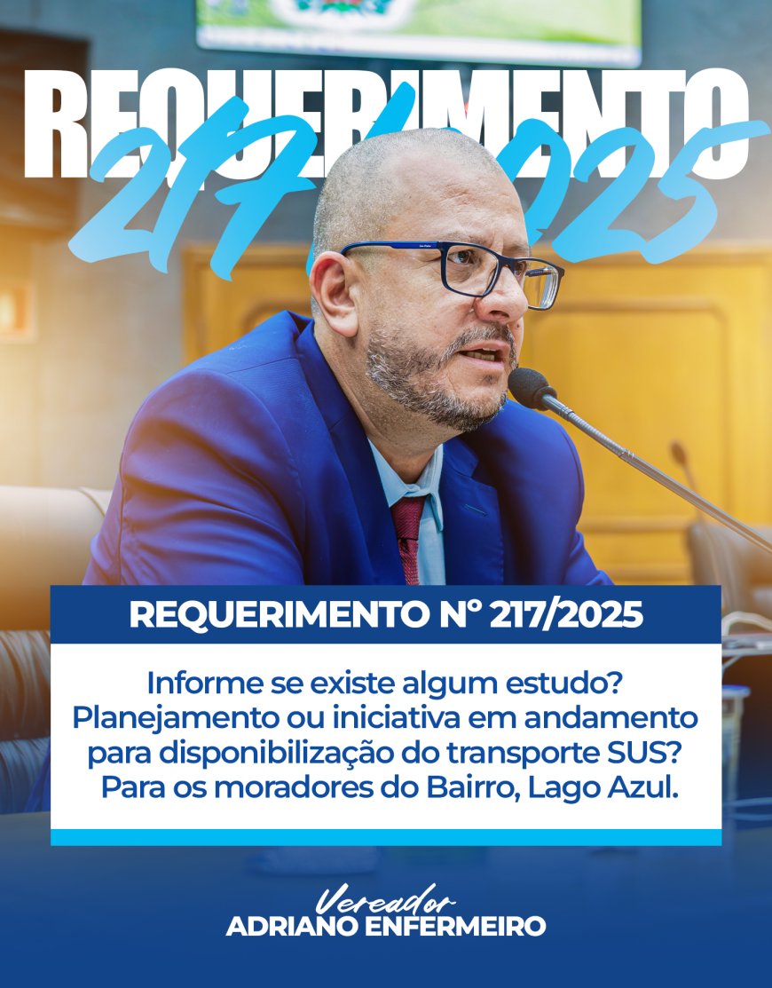 Vereador Adriano Enfermeiro