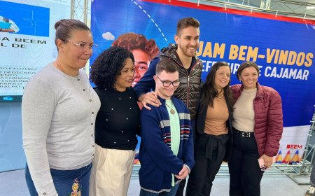 Kauãn Berto recebe alunos do Ensino Médio Técnico que iniciam estágio remunerado na Prefeitura de Cajamar