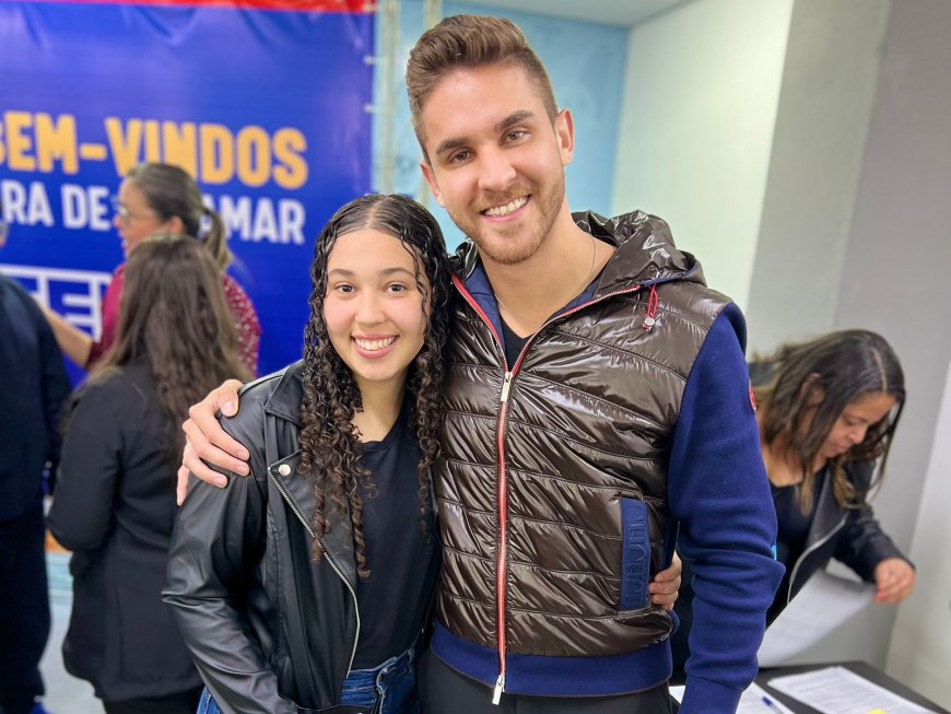 Kauãn Berto recebe alunos do Ensino Médio Técnico que iniciam estágio remunerado na Prefeitura de Cajamar