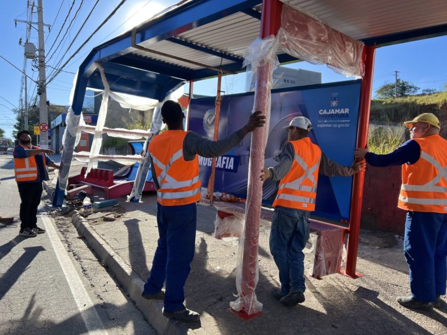 A Prefeitura de Cajamar deu início à instalação de 100 novos pontos de ônibus em diversas regiões da cidade, reforçando o compromisso com a mobilidade urbana, o conforto e a segurança dos usuários do transporte público.