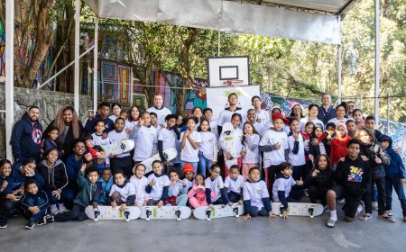 Com apoio da Motiva, programa Escola Skate Brasil inaugura polo em São Paulo para ensinar o esporte a alunos da rede pública