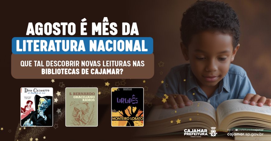 Cajamar dá início a dicas mensais de leitura nas bibliotecas públicas