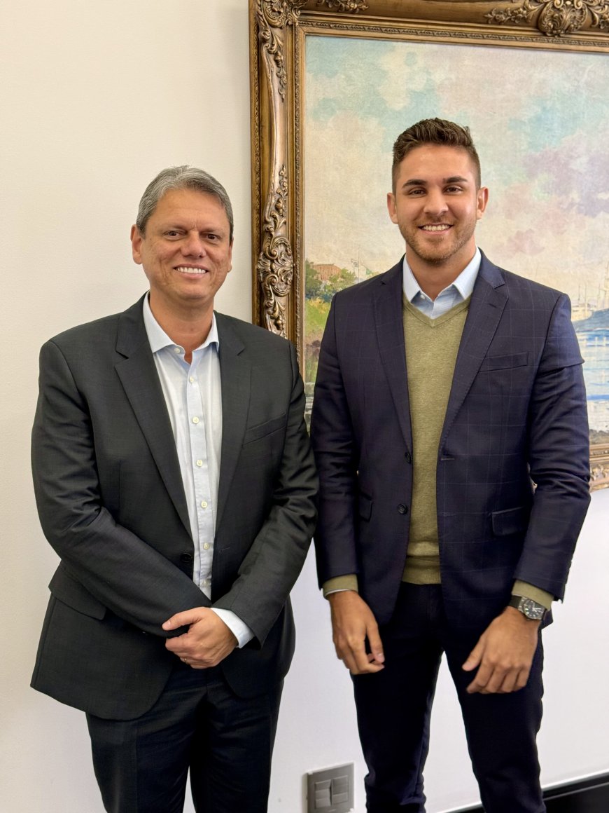 Kauan participa de reunião com governador Tarcísio de Freitas e reforça demandas prioritárias para a região