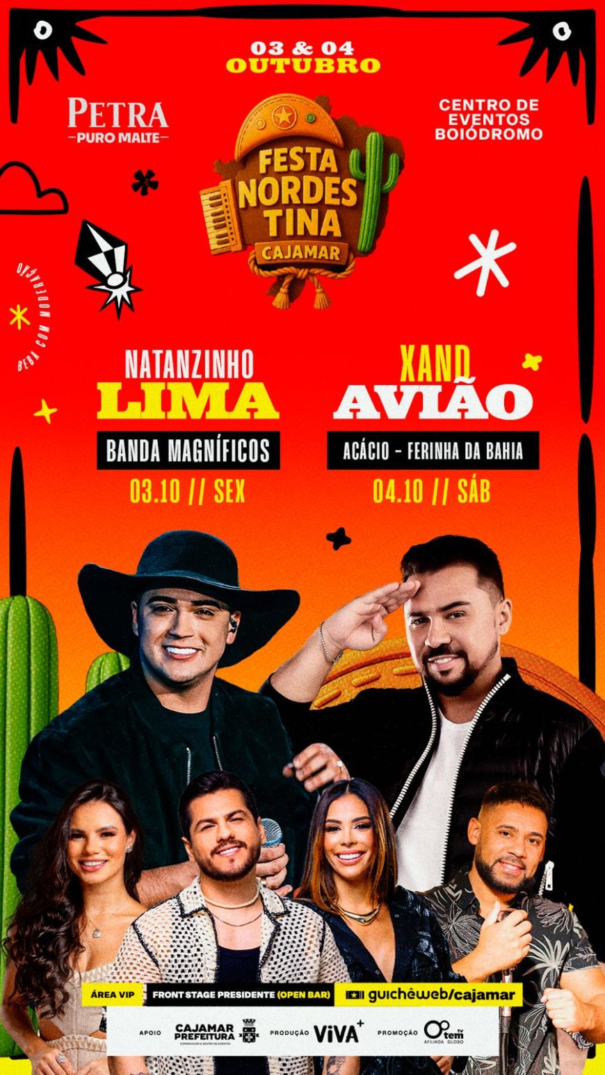 Cajamar se prepara para a Festa Nordestina com Natanzinho Lima, Xand Avião e muito mais