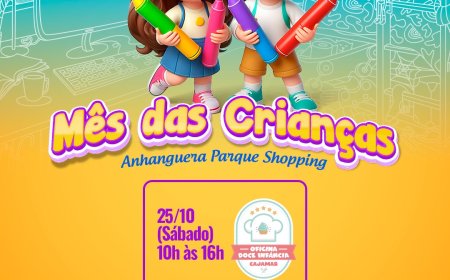 Anhanguera Parque Shopping encerra o mês das crianças com a Oficina Doce Infância, iniciativa do Fundo Social de Solidariedade de Cajamar