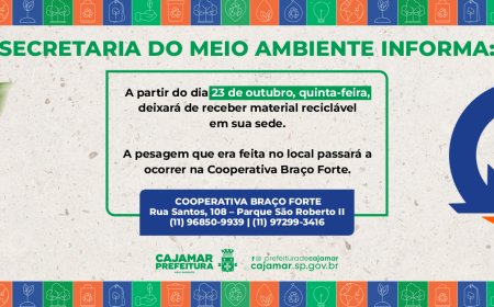 Secretaria do Meio Ambiente informa!