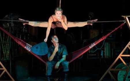 Trilogia Vizinhos, Balbúrdia e Cachimônia espetáculo que mistura acrobacia e performance no Sesc Belenzinho