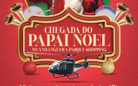 Papai Noel chegará de helicóptero ao Anhanguera Parque Shopping em uma grande festa