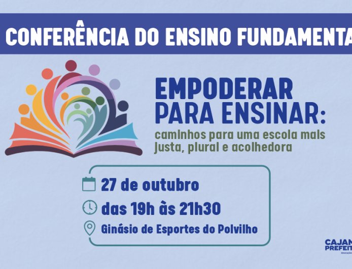 3ª Conferência do Ensino Fundamental ocorre no dia 27, segunda-feira