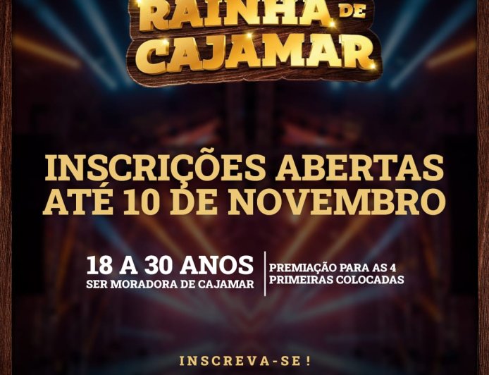 Inscrições para o concurso Rainha de Cajamar 2026 têm início neste sábado