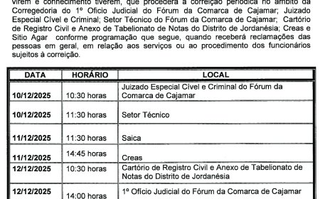 Edital de correição