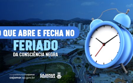 Prefeitura de Cajamar mantém serviços essenciais no feriado prolongado do Dia da Consciência Negra