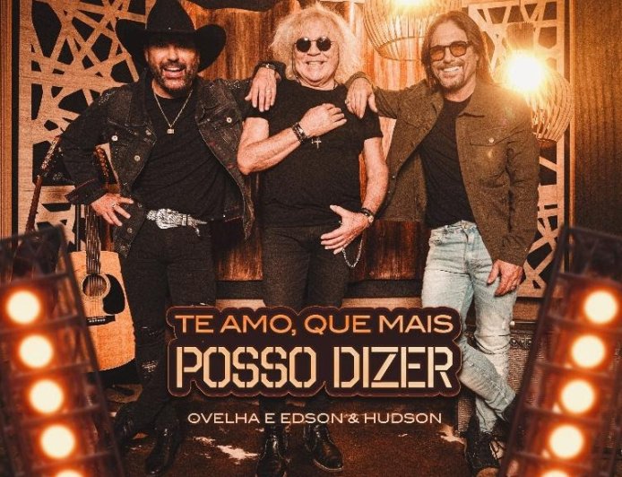 Fôlego renovado: Cantor Ovelha estreia em lançamento ao lado de Edson & Hudson