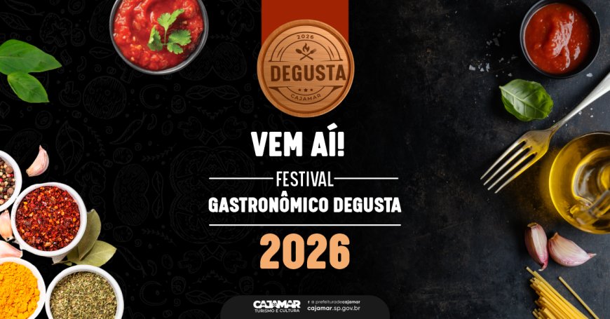 Vem aí o Festival Gastronômico Degusta Cajamar 2026!