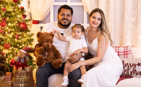 A família de Diego “Gordinho”, Dra. Isabela Cruz e Catarina celebra o Natal com gratidão e esperança