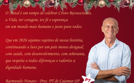 Mensagem do Raimundo Presidente do  PT de Cajamar