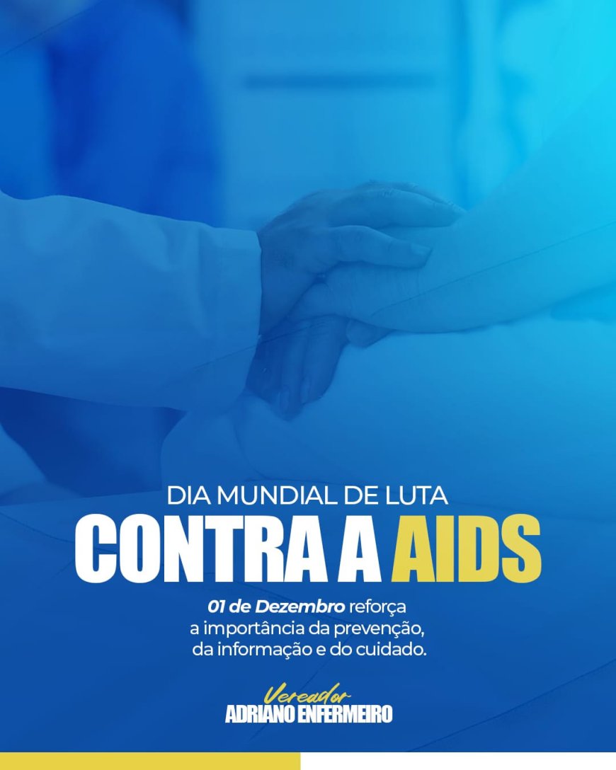No dia 1º de dezembro celebramos o Dia Mundial de Luta contra a AIDS, uma data que reforça a importância da prevenção, da informação e do cuidado.