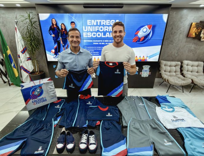 Kauan anuncia volta às aulas com novos uniformes escolares em Cajamar