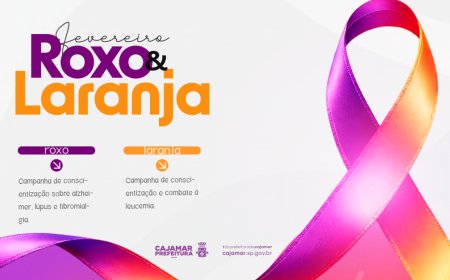 Fevereiro Roxo e Laranja: Cajamar reforça a conscientização sobre Doenças Raras e prevenção à Leucemia