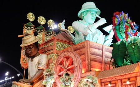 Relembre as vezes que o Sambódromo da Anhembi virou um grande livro, homenageando autores e obras clássicas brasileiras
