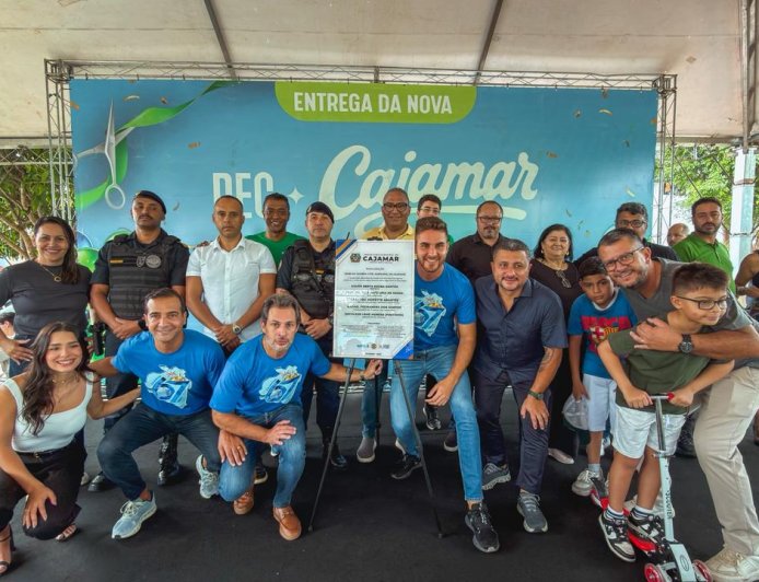 Kauan realiza entrega da Praça de Esportes e Cultura totalmente revitalizada