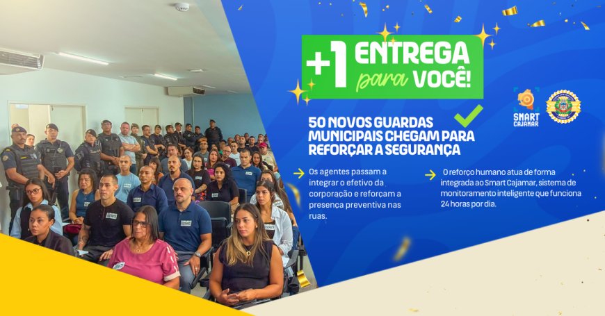 50 novos Guardas Municipais chegam para reforçar a segurança de Cajamar