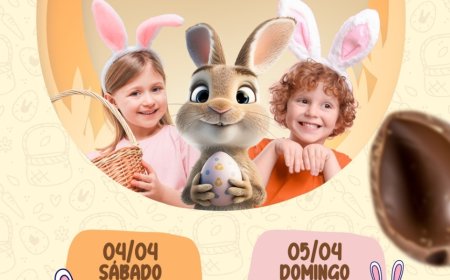 Magia e Diversão: Anhanguera Parque Shopping transforma a Páscoa em um universo de fantasia para as crianças.