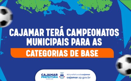 Cajamar abre inscrições para Campeonatos Municipais com novas categorias de base
