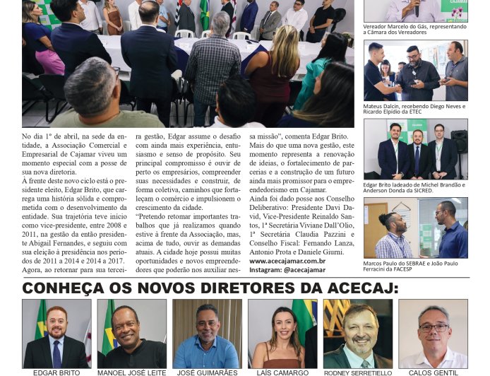 Novos diretores da ACECAJ