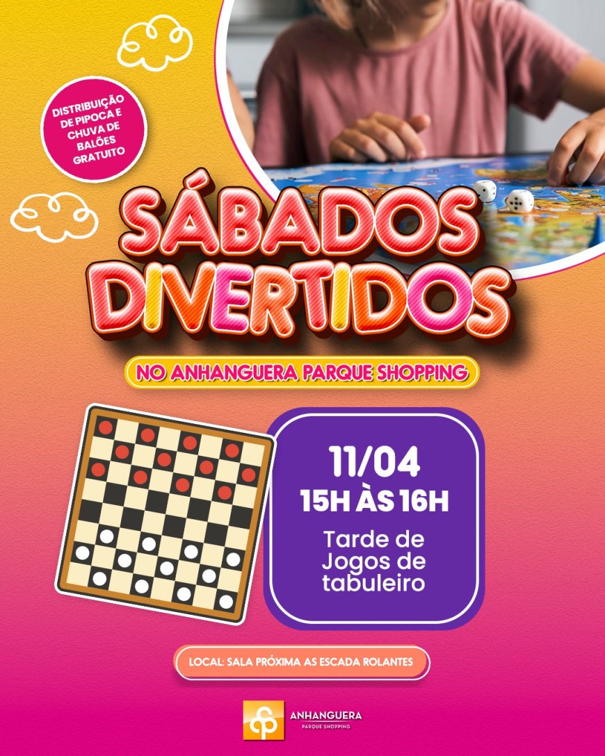 Xeque-mate na Diversão: Anhanguera Parque Shopping promove tarde nostálgica com clássicos do tabuleiro